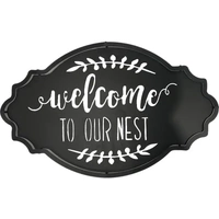 Welcome To Our Nest Metal Sign 50cm