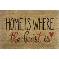 eWholesale Home Is Where The Heart Is Doormat 60cm