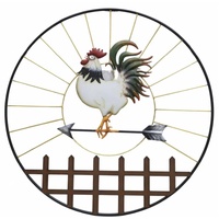eWholesale Set 2 Richard Rooster Metal Wall Art 81x71cm