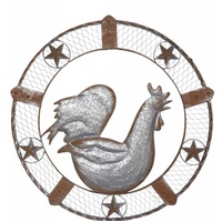 eWholesale Main Rooster Metal Wall Art 60x60cm