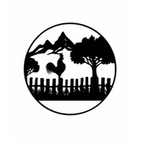 Bulk 2 Farm Fence Wall Art 99cm