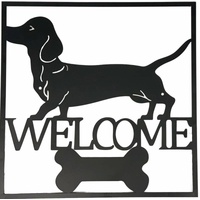 eWholesale Welcome Dachshund Wall Art 40cm