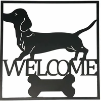 Bulk 2 Welcome Dachshund Wall Art 40cm