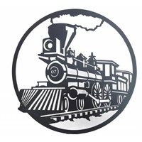 eWholesale Round Train Metal Wall Art 60cm