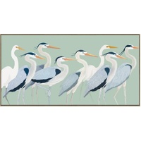 eWholesale Flock of Birds Framed Canvas Wall Art 120cm