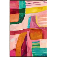 eWholesale Grooves Framed Canvas 80x120cm Wall Art
