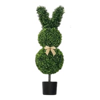 eWholesale Artificial Bunny Topiary Tree 100cm Set of 2