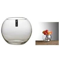 Glass Rose Fish Bowl 9cm