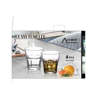 Bulk 12 Thick Bottom Tumbler 9oz 270ml 4pc Set Colour Box