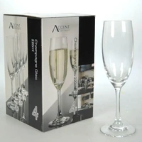 Bulk 6 Champagne Glass Set 4 220ml
