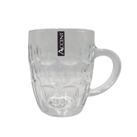 bulk 24 Glass Dimple Beer Mug 560ml 12cm
