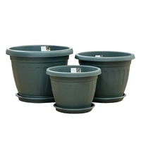 Bulk 15 Garden Plastic Pot & Saucer 28cm