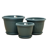 eWholesale 14x Garden Plastic Pot & Saucer Large 39x30cm