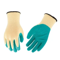bulk 24 Polyester Shell w/ Latex Coat Garden Glove