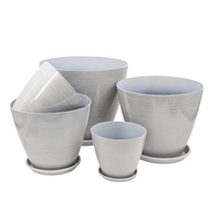 eWholesale Bulk 12 Brush Glazed Planter w Drainage 34cm