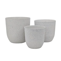 bulk 4 Sandstone Look Thick Plastic Planter 35cm