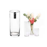 eWholesale Bulk 6 Glass Cylinder Flower Vase 35cm