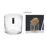 bulk 6 Glass Cylinder Vase 20cm