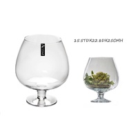 eWholesale Bulk 4 Glass Brandy Balloon Vase 25cm