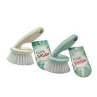 Bulk 24 Plastic Dish Brush 6x6x10cm 2 Asst