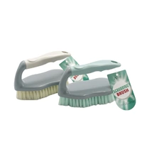 Bulk 24 Plastic Scrubbing Brush 14x6x9cm 2 Asst