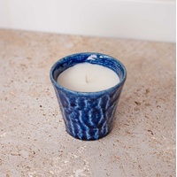 eWholesale Herbal Mint Candle Blue Ceramic 180g