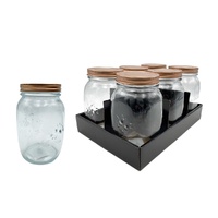 eWholesale 18x 1000ml Glass Jar with Metal Lid Brewing Canister
