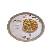 Bulk 12 Champagne Gold Pizza Pan With Holes 33x1.5cm