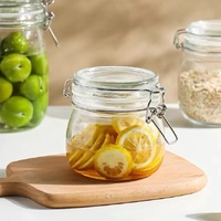 eWholesale Glass Jar Metal Clip 470ml Canister 10cm x24