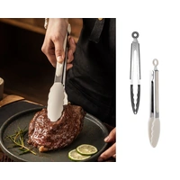 Bulk 24 Accent Silicone Tongs 27.5x3.5cm 2 Asst