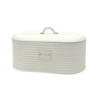 eWholesale Corrugated Metal Bread Storage Bucket Oval 34x18cm