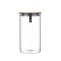 eWholesale Bulk 12 Glass Jars Gold Metal Lid 10x20cm
