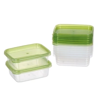 bulk 12 Reusable Microwave-Safe Food Container Rect 300ml