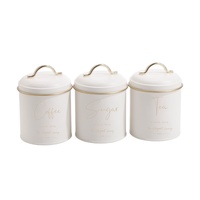 eWholesale Coffee Sugar Tea Canisters Set 3 Pack 16cm