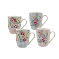 Bulk 24 Nanas Garden Mug New Bone China 340ml Asst Des