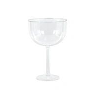 bulk 24 Jumbo Wine Glass Plastic 1.38lt 23cm