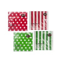 eWholesale Bulk 960 Red & Green Dots 2ply Napkins 33cm