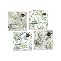 bulk 960 Eucalyptus Pattern Napkin 3ply Assorted 33cm
