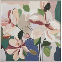 Floral Textured Wallart 80x80cm