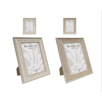 Set 2 Photo Frame Lisa '5x7in" Assort 18cm
