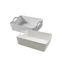 bulk 24 Rect Storage Basket w/ Handle 27cm