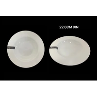 bulk 24 White Bone China Soup Bowl 23cm