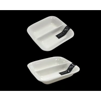 bulk 24 Bone China 2 Section Sauce Spice Dish 9cm