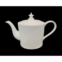 Bulk 8 White Fine Bone China Tea Pot 1100ml