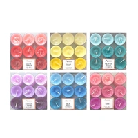 Bulk 36 Scented Tealight Candles pk9 Asst Cols