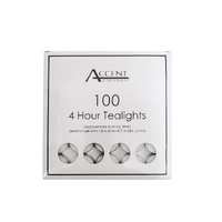 eWholesale Bulk 1000 Accent 4 Hour Tealight Candles