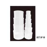 Bulk 2 Round White Gift Boxes Set Of 10 42x25cm