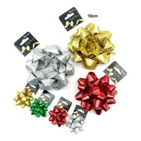 bulk 24 Holographic Gift Bow 19cm Cols