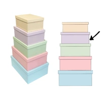 Bulk 2 Macaron Purple Gift Box Set 18 43x34x16cm