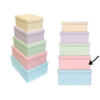 Bulk 2 Macaron Pink Gift Box Set 18 43x34x16cm